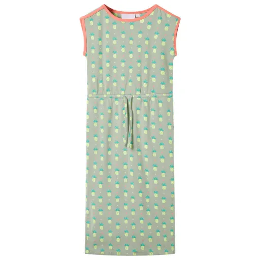 Vestido Infantil Verde Menta Viejo 116