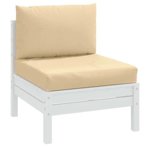 Cojines Para Sofá de Palets 2 Uds Tela Beige Melange
