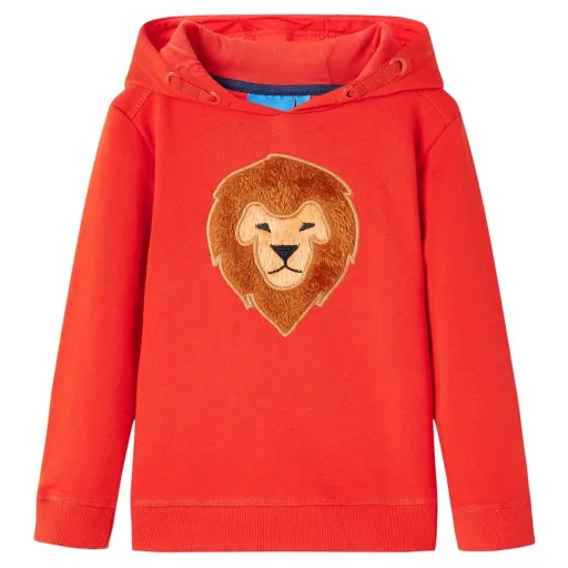 Sudadera Infantil Con Capucha Rojo 116