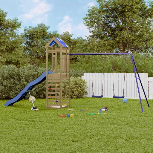 Parque Infantil de Exterior Madera de Pino Impregnada