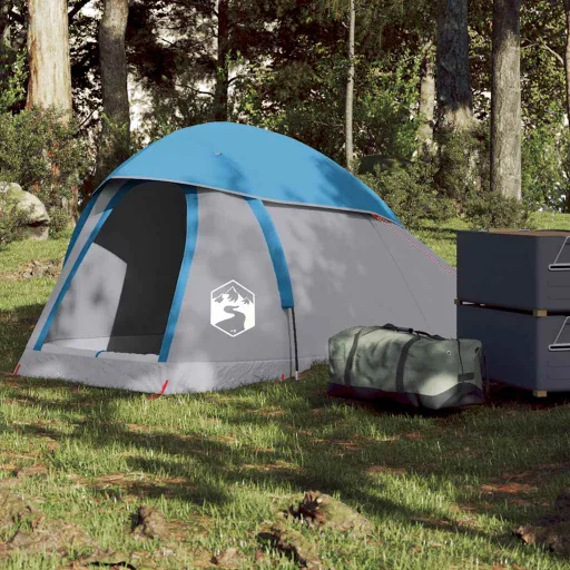 Tienda de Campaña Iglú Para 1 Persona Impermeable Azul