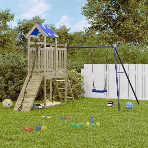 Parque Infantil de Exterior Madera de Pino Impregnada