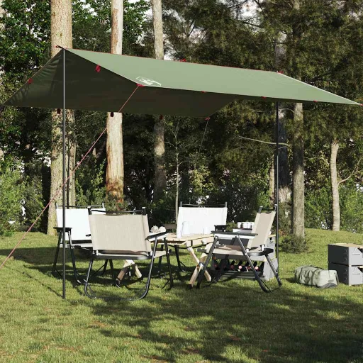 Lona de Camping Impermeable Verde 360x294 cm