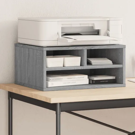 Soporte Impresora Madera Ingeniería Gris Sonoma 49x40x22,5 cm