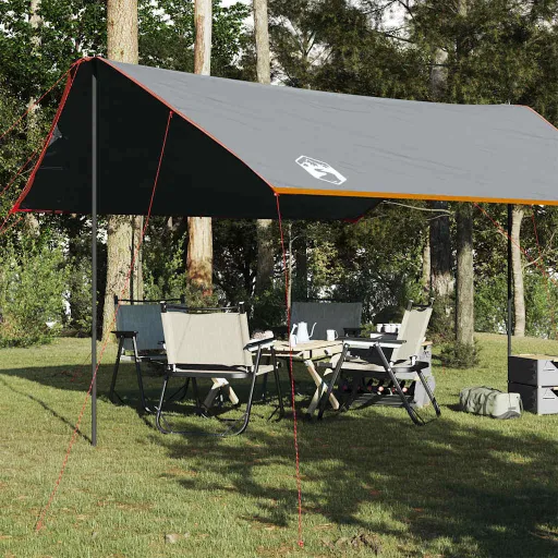 Lona de Camping Impermeable Naranja 460x305x210 cm