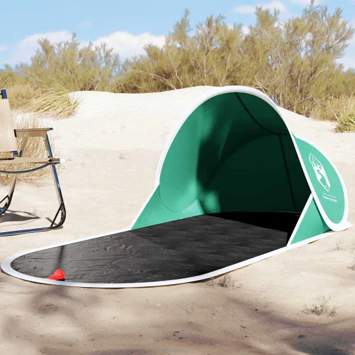 Tienda de Playa Pop-up Impermeable Verde Agua