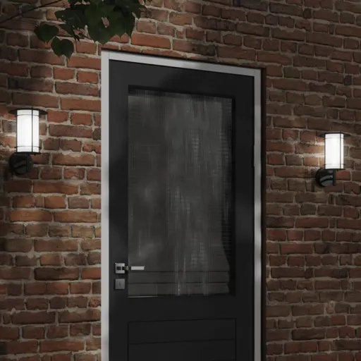 Aplique de Exterior de Acero Inoxidable Negro