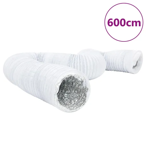 Conducto de Ventilación de Aluminio y PVC 6 m Ø10 cm
