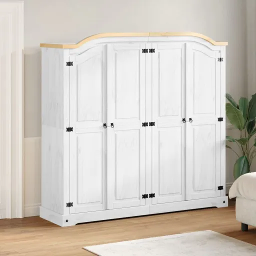 Armario Corona Madera Maciza de Pino 194x52x186 cm