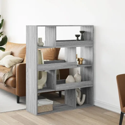 Separador de Ambientes Madera Gris Sonoma 100x33x125,5 cm