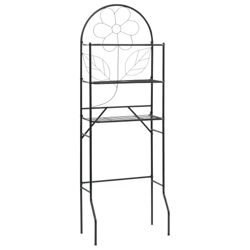 Estante Para Inodoro Negro 60x33x174 cm