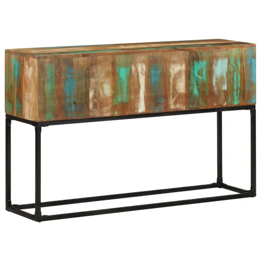 Mesa Consola de Madera Maciza Reciclada 120x30x75 cm