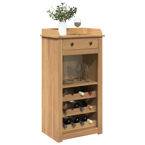 Mueble Botellero Panama Madera Maciza de Pino 57x40x111,5 cm