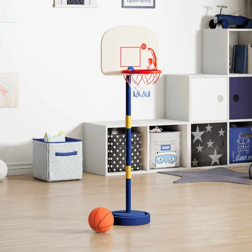 Canasta de Baloncesto Ajustable Con Pelota y Bomba 90/121 cm