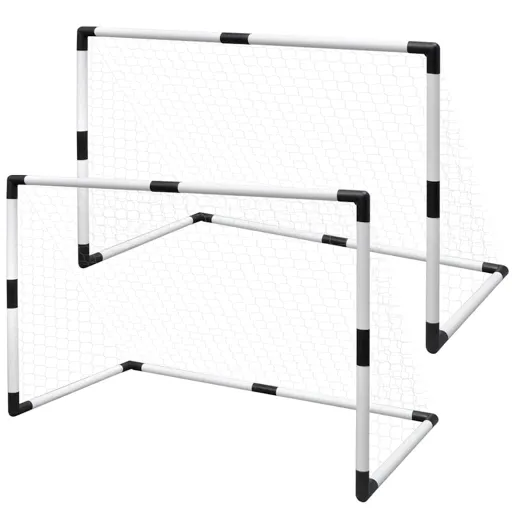 Mini Porterías de Fútbol 2 Unidades 91,5x48x61 cm