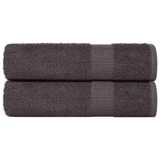 Toallas de Ducha FROGN 2 Uds Antracita 70x140 cm 360 g/m²