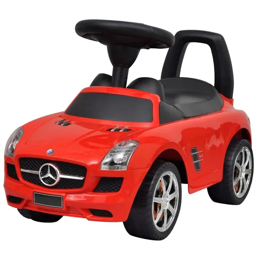 Coche de Niños Accionado Con el Pie Rojo