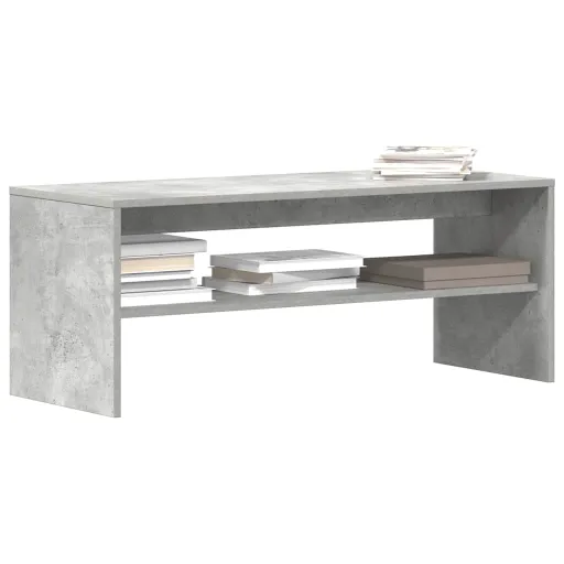 Mueble de TV Madera Contrachapada Gris Hormigón 100x40x40 cm