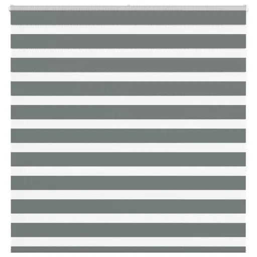 Estor Cebra Gris Oscuro Tejido Ancho 140,9 cm Poliéster