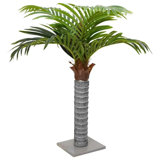 Palmera Artificial Con 6 Hojas Verde 100 cm