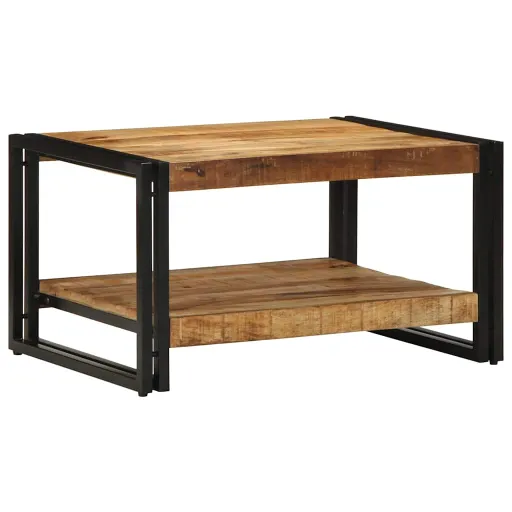 Mesa de Centro 70x50x38 cm Madera Maciza de Mango
