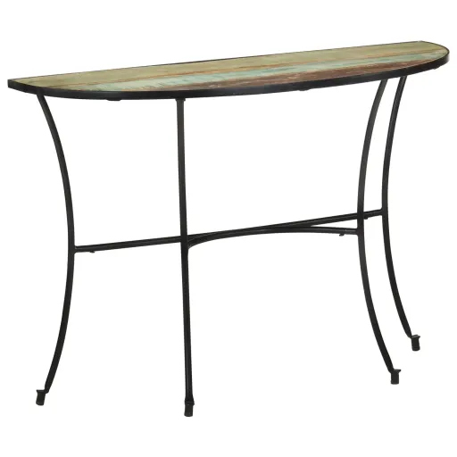 Mesa Auxiliar de Madera Maciza Reciclada 110x40x77 cm