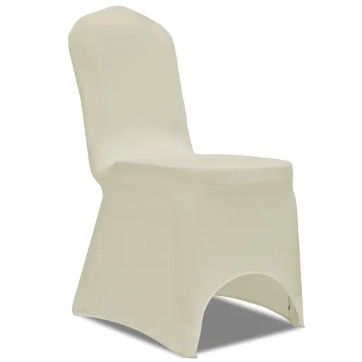 Fundas Elásticas Para Sillas Color Crema 100 Unidades