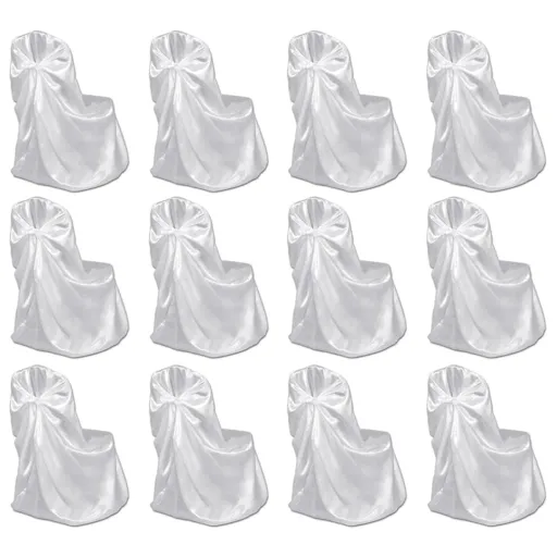 Funda de Silla Para Banquete de Boda 12 Unidades Blanco