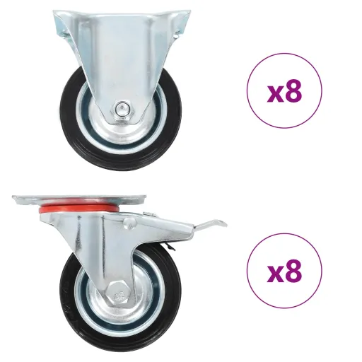 Ruedas 16 Unidades 75 mm