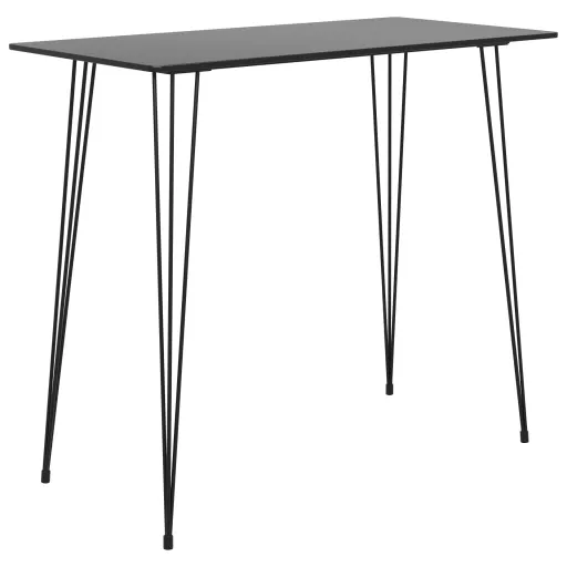 Mesa Alta de Cocina Negro 120x60x105 cm