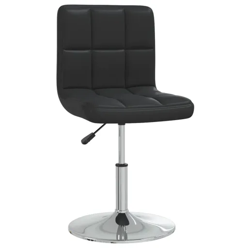 Silla de Comedor Cuero Sintético Negra