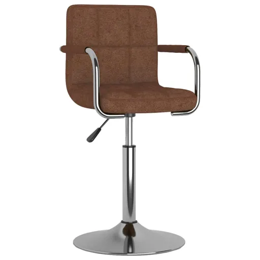 Silla de Comedor de Tela Marrón