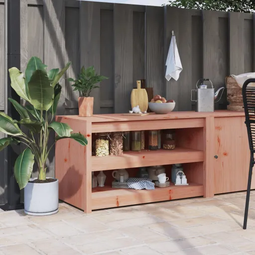 Mueble de Cocina de Exterior Madera Maciza Douglas 106x55x64 cm