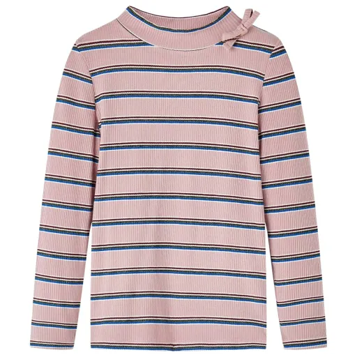 Camiseta Infantil de Manga Larga Rosa Claro 128