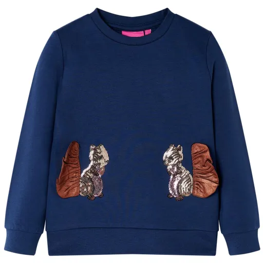 Sudadera Infantil Azul Marino 104