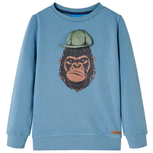 Sudadera Infantil Azul Medio 116