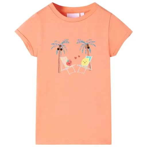 Camiseta Infantil Color Melocotón 140