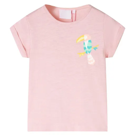 Camiseta Infantil Rosa Claro 140