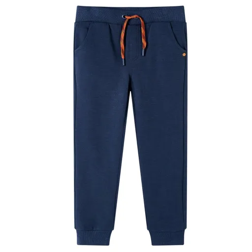 Pantalones de Chándal Infantiles Azul Marino Mélange 92
