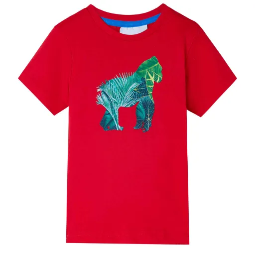 Camiseta Infantil Color Rojo 140