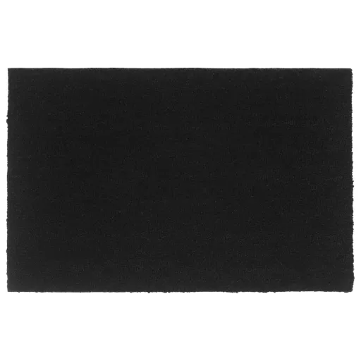 Felpudo de Fibra de Coco Negro 65x100 cm