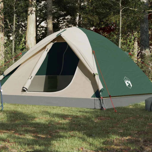 Tienda de Campaña Iglú Para 3 Personas Impermeable Verde