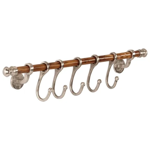Perchero de Pared Aluminio 75x15 cm