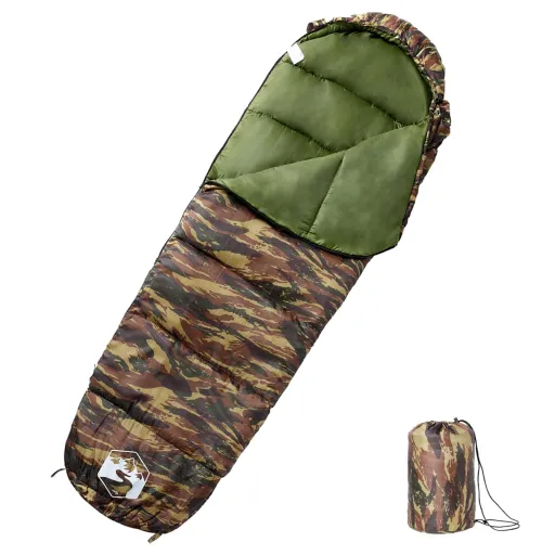 Saco de Dormir Tipo Momia de Camping Para Adultos 3 Estaciones