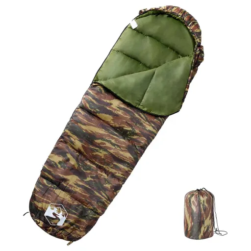 Saco de Dormir Tipo Momia de Camping Para Adultos 3 Estaciones