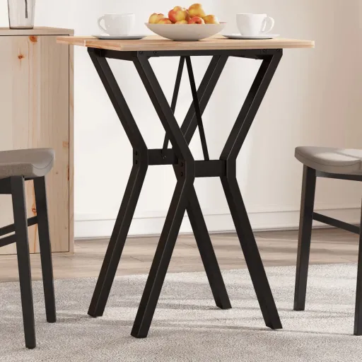 Patas de Mesa de Comedor Estructura Y Acero 40x40x73 cm