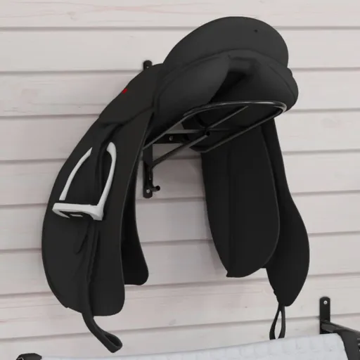 Soporte de Silla de Montura de Pared Hierro Negro