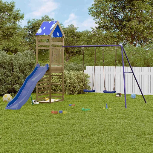 Parque Infantil de Exterior Madera de Pino Impregnada