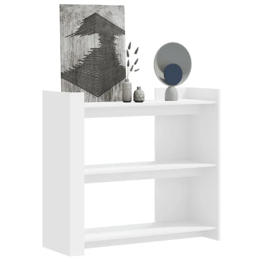 Mesa Consola de Madera de Ingeniería Blanca 100x35x90 cm