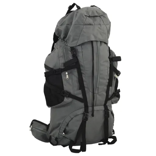 Mochila de Senderismo Tela Oxford Gris 60 l